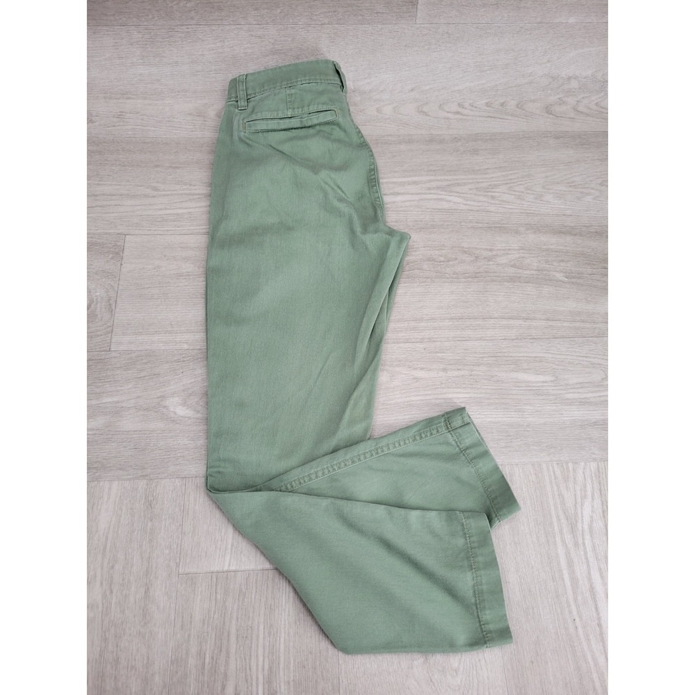 J.Crew H5174 Slim Chino Pants Women's Size 00 Green Stretch Casual Career